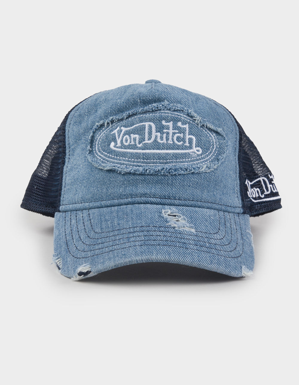 VON DUTCH Trucker Hat - DENIM - ONE SIZE | Tillys
