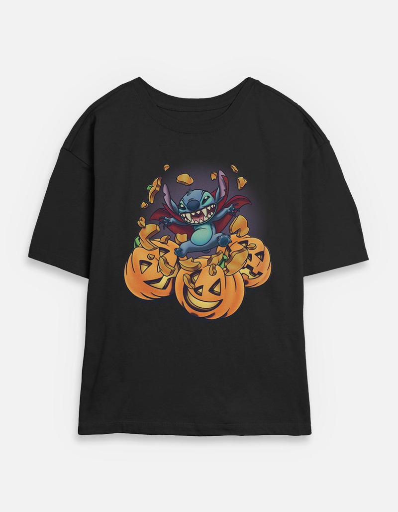 LILO & STITCH Vampire Stitch Pumpkins Unisex Tee image number 0