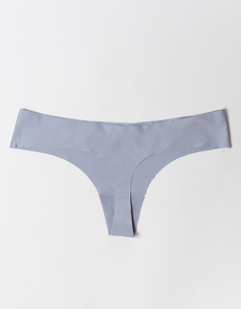 FULL TILT Love Me Now Lasercut Light Blue Thong image number 1