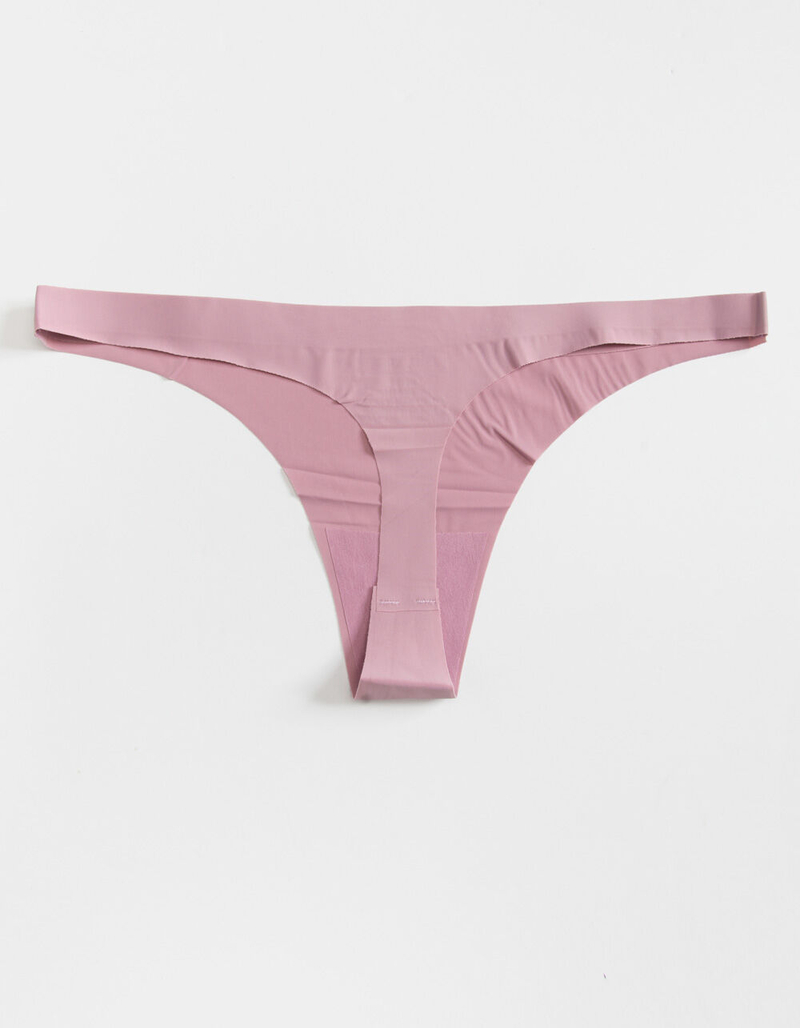 FULL TILT Lasercut Thin Side Purple Thong image number 1