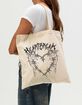 HEARTBREAK Barb Wire Heart Unisex Tote Bag image number 1