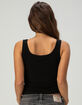 TRUE RELIGION Crystal Womens Ribbed Square Neck Tank Top image number 4