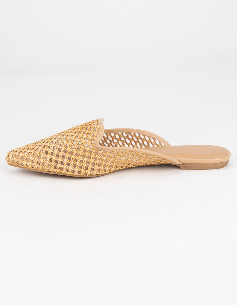 BAMBOO Woven Womens Natural Mules image number 2