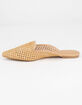 BAMBOO Woven Womens Natural Mules image number 3