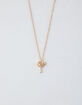 FULL TILT Palm Tree Gold Dainty Necklace image number 1