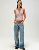 FULL TILT Womens Stripe Halter Top image number 2