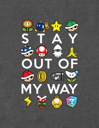 NINTENDO Stay Out Of My Way Unisex Tee Alternative Image