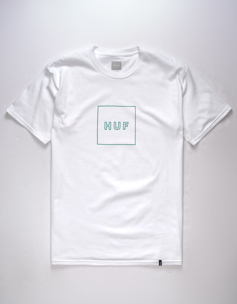 HUF Box Logo White Mens T-Shirt image number 0