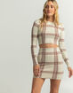 FULL TILT Womens Plaid Sweater Skirt image number 1