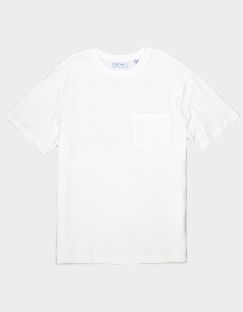 ONLY & SONS Archie Life Mens Relaxed Pocket Tee image number 1