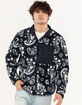 RSQ Mens Printed Polar Fleece Zip-Up Jacket image number 1