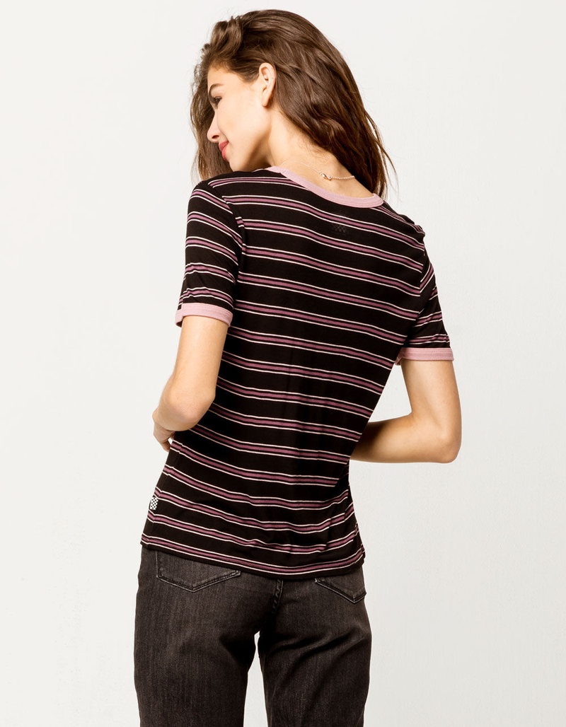 VANS Evermore Stripe Womens Ringer Tee image number 2