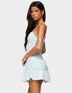 EDIKTED Tiered Ruffle Striped Mini Dress image number 2