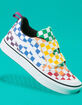 VANS Checkerboard ComfyCush New Skool Velcro Girls Shoes image number 1