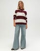 PINK ROSE Womens Stripe Sweater image number 2