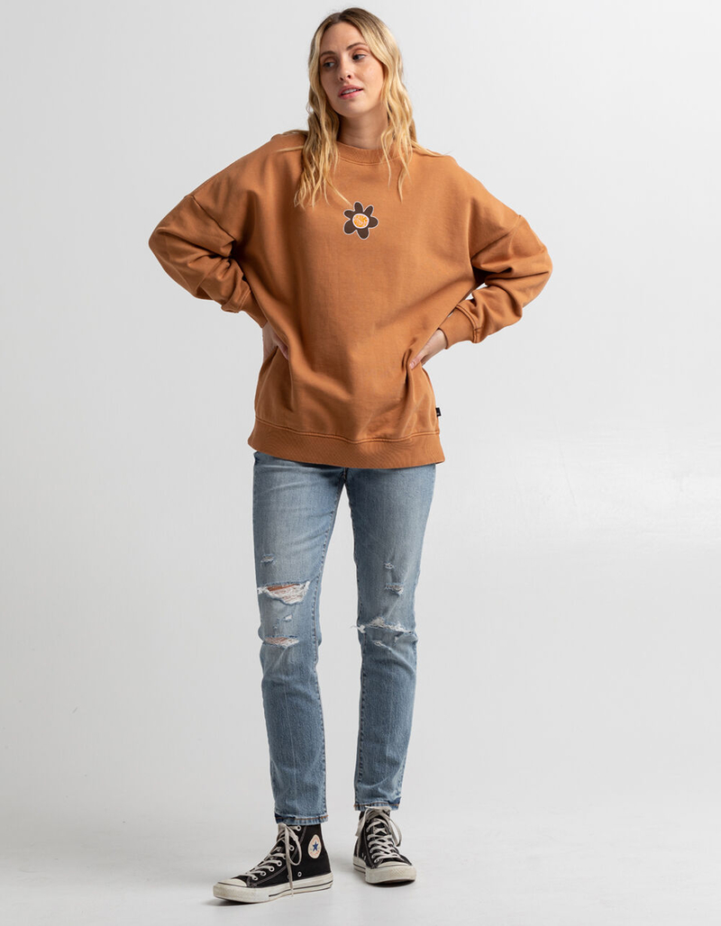 QUIKSILVER No Limits Womens Oversized Crew Neck Sweatshirt image number 3