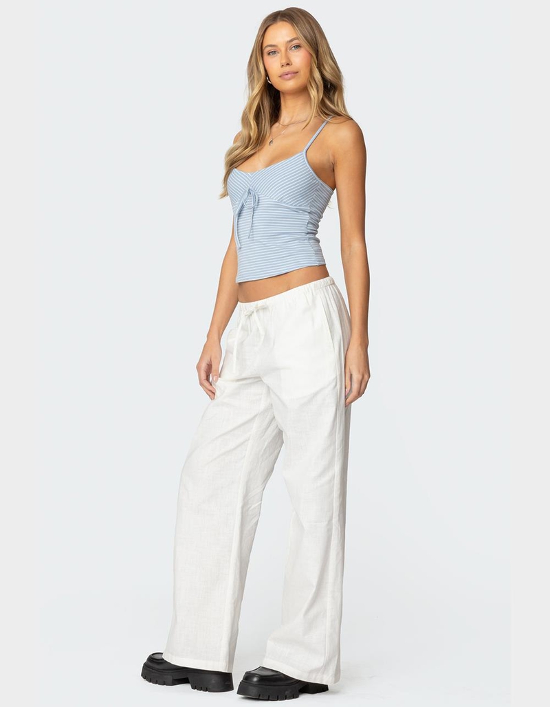 EDIKTED Tova Striped Scoop Tank Top image number 1