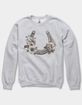 FLORAL Horseshoe Flowers Unisex Crewneck Sweatshirt image number 1