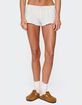 EDIKTED Linny Contrast Pointelle Shorts image number 1