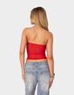 EDIKTED Celestia Sheer Mesh Tube Top image number 5