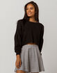 COCO & JAIMESON Crop Womens Sweatshirt image number 1