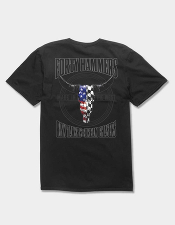 FORTY HAMMERS Americana Skull Unisex Tee Primary Image