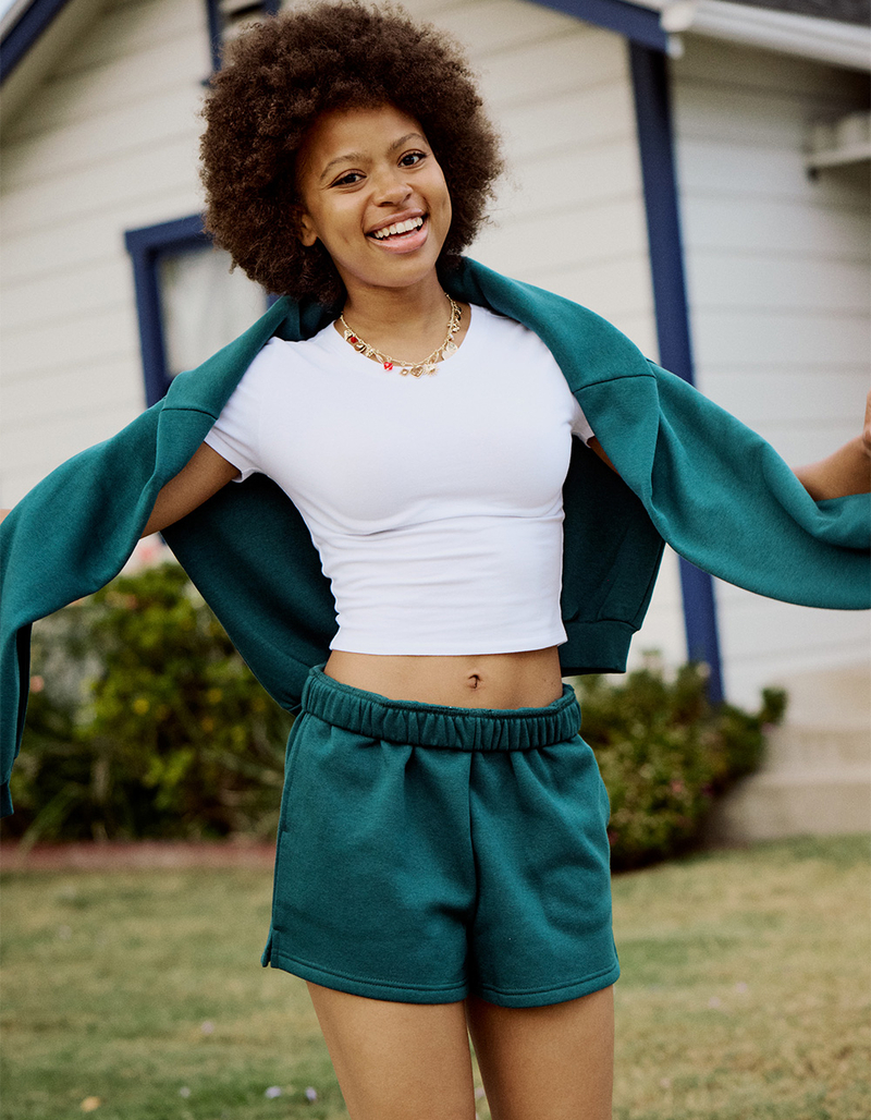 FULL TILT Womens Sweat Shorts image number 5
