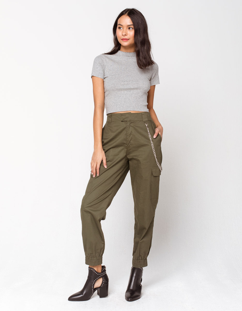 DESTINED Wide Rib Heather Gray Womens Tee image number 3