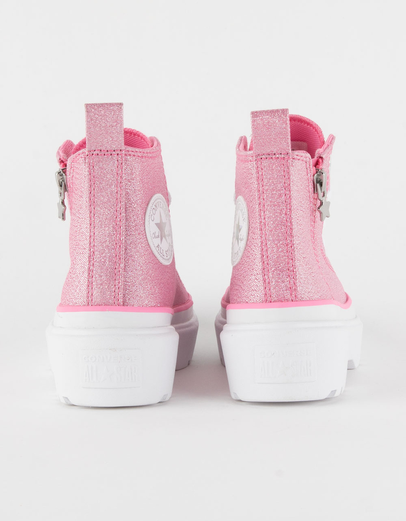 CONVERSE Chuck Taylor All Star Lugged Lift Platform Prism Glitter Girls High Top Shoes image number 3