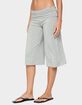 EDIKTED Shirly Wide Leg Foldover Capri Pants image number 2
