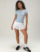 RSQ x Peanuts Womens Embroidered Baby Tee image number 5
