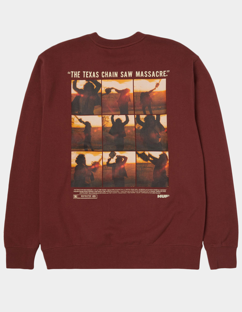 HUF x The Texas Chainsaw Massacre Unparalleled Terror Mens Crewneck Sweatshirt image number 0