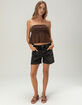 RSQ Womens Mid Rise Midi Shorts image number 1