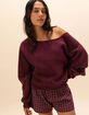 TILLYS Off The Shoulder Womens Sweatshirt image number 1