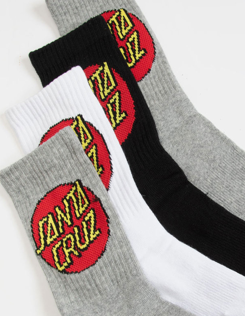 SANTA CRUZ 4 Pack Boys Crew Socks image number 1
