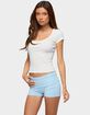 EDIKTED Nadiah Ribbed Scoop Neck Tee image number 2