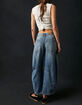 FREE PEOPLE Good Luck Mid Rise Womens Barrel Jeans image number 3
