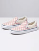VANS Checkerboard Classic Slip-On Zephyr Pink Womens Shoes image number 2