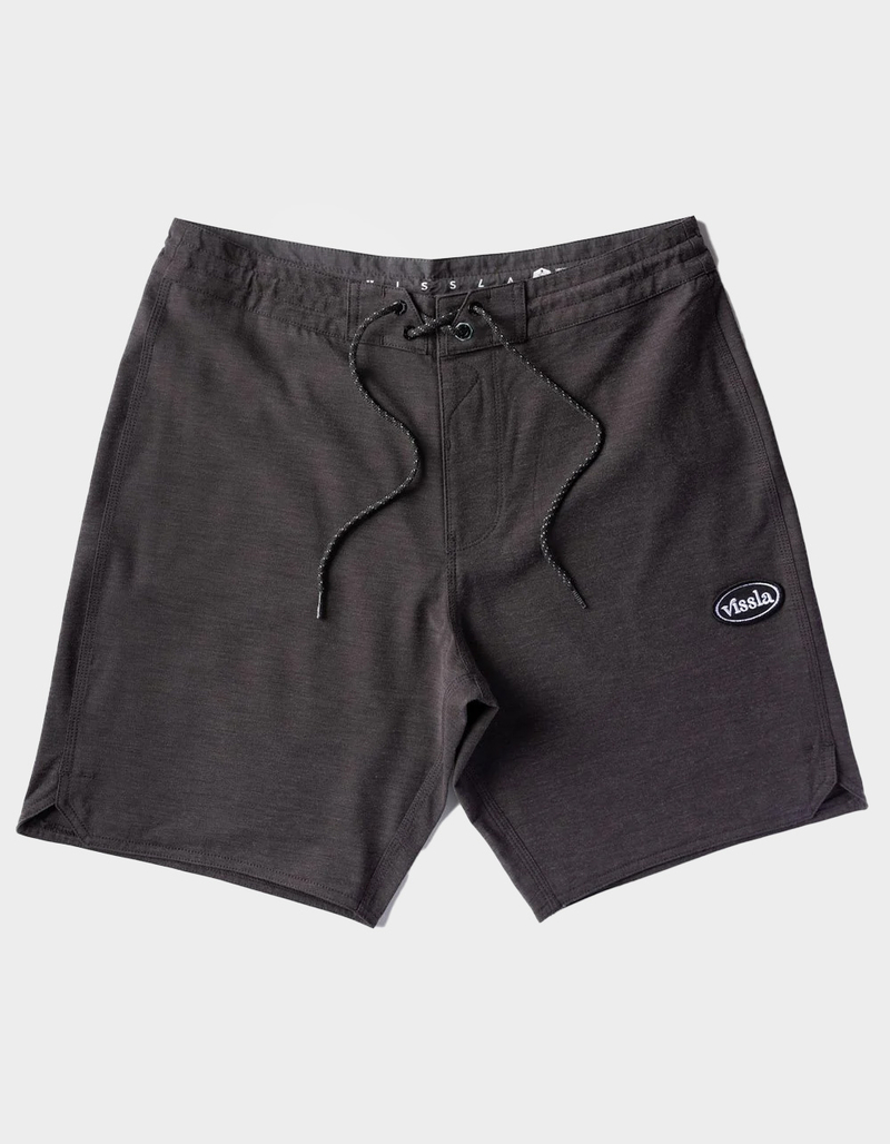 VISSLA Solid Sets Ecolastic Mens 17.5" Volley Shorts image number 0
