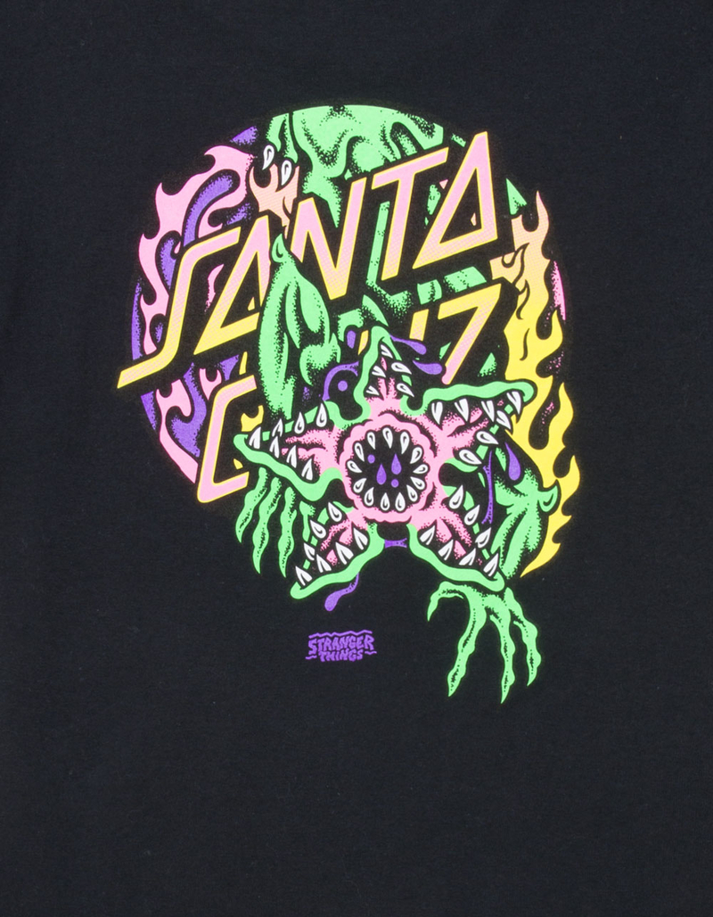 SANTA CRUZ x Stranger Things Demogorgon Dot Boys Tee image number 2