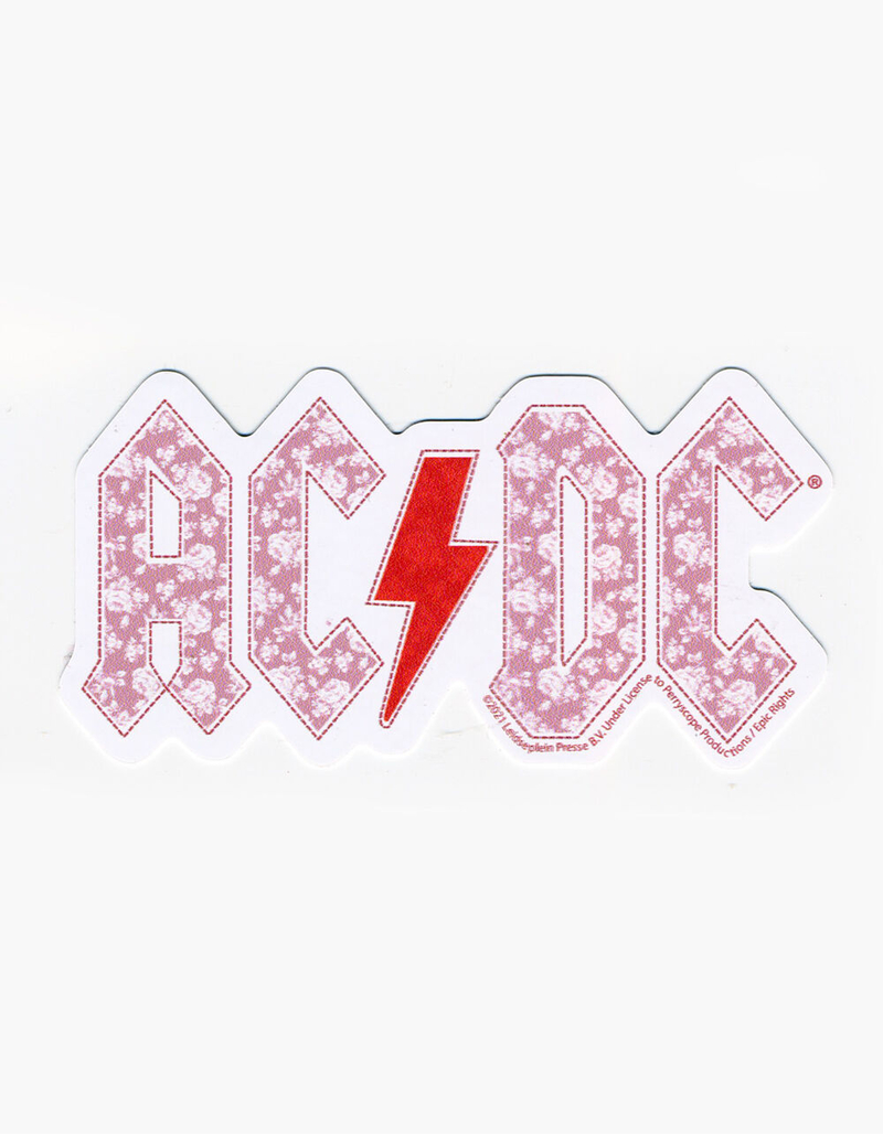 Floral AC/DC Sticker image number 0