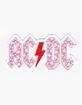 Floral AC/DC Sticker image number 1