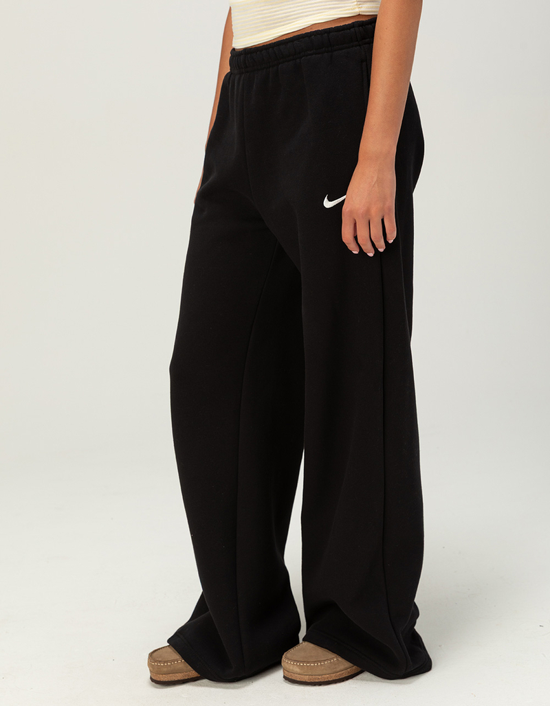 NIKE Studio Fleece Womens Mid Rise Wide Leg Pants image number 2