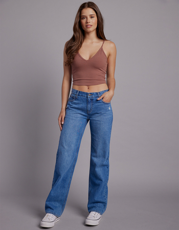 RSQ Womens Low Rise Straight Leg Jeans Primary Image