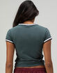 IETS FRANS Taped V-Neck Womens Baby Tee image number 4