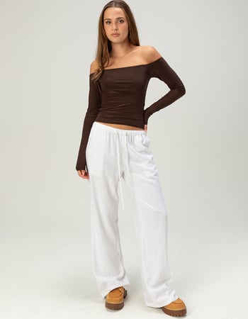 TILLYS Butter Soft Off The Shoulder Womens Long Sleeve Top Alternative Image