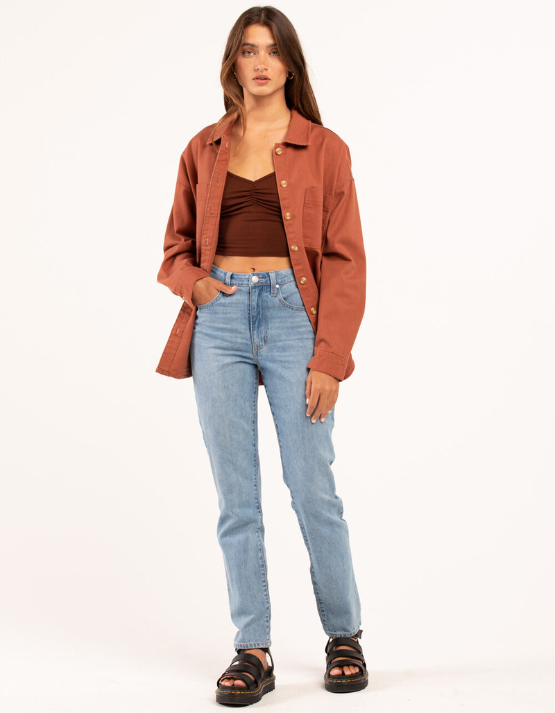 RSQ Womens Twill Shacket image number 4