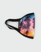 HUDSON OUTERWEAR Palm Tree Sunset Fashion Face Mask image number 2