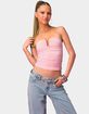 EDIKTED Barbie&trade; Curved U Strapless Top image number 1