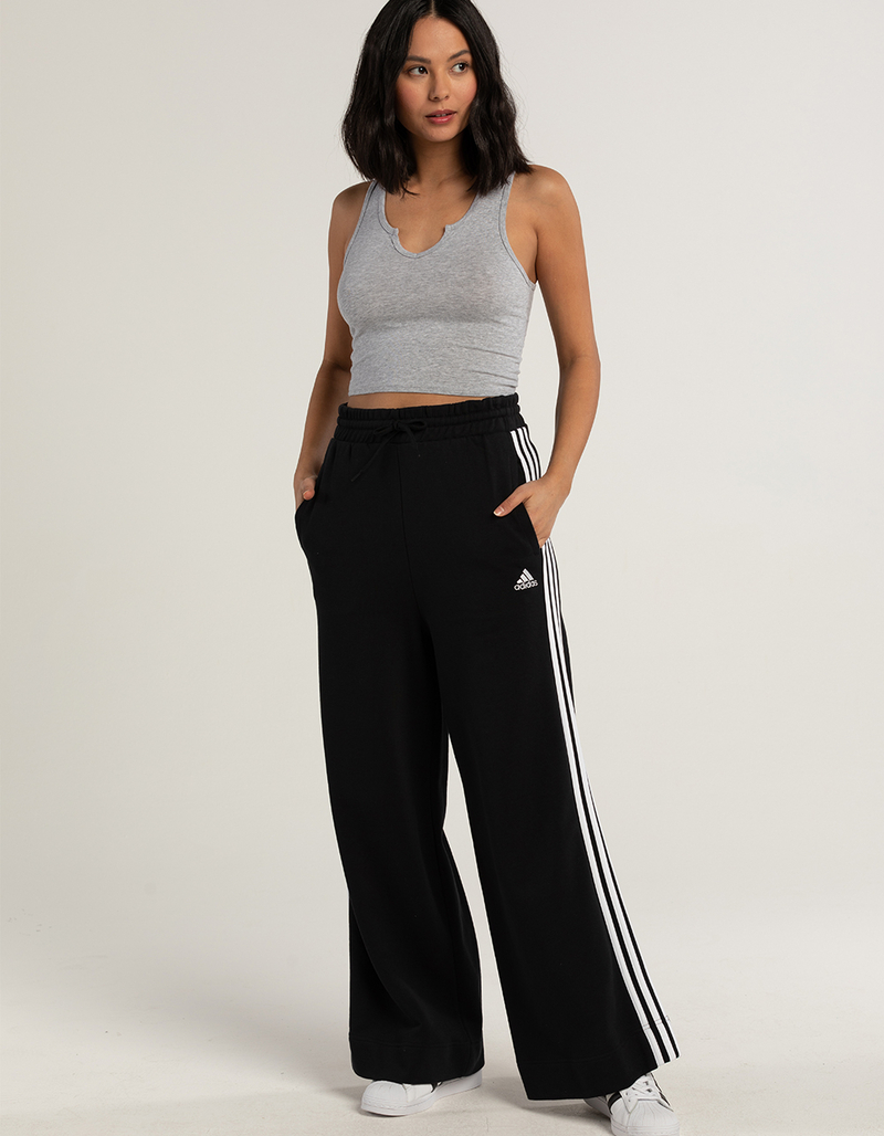ADIDAS 3-Stripe Womens Wide Sweatpants image number 0